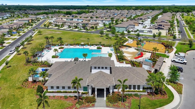 bird's eye view featuring a residential view