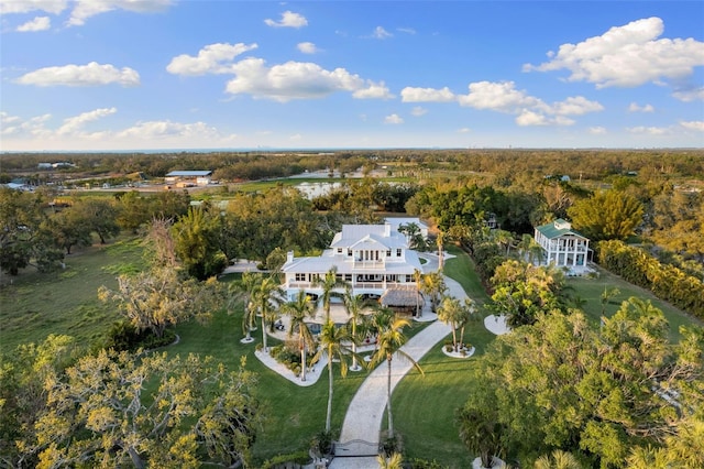 450 Bayshore Dr, Terra Ceia, FL 34250 - aerial view with a forest view