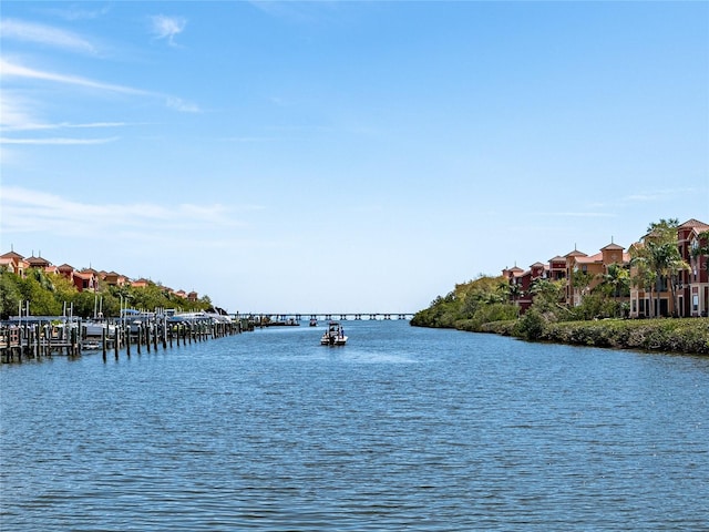 2709 Via Cipriani Unit 522B, Clearwater, FL 33764 - view of water feature featuring a boat dock