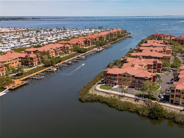 2709 Via Cipriani Unit 522B, Clearwater, FL 33764 - drone / aerial view with a water view and a residential view