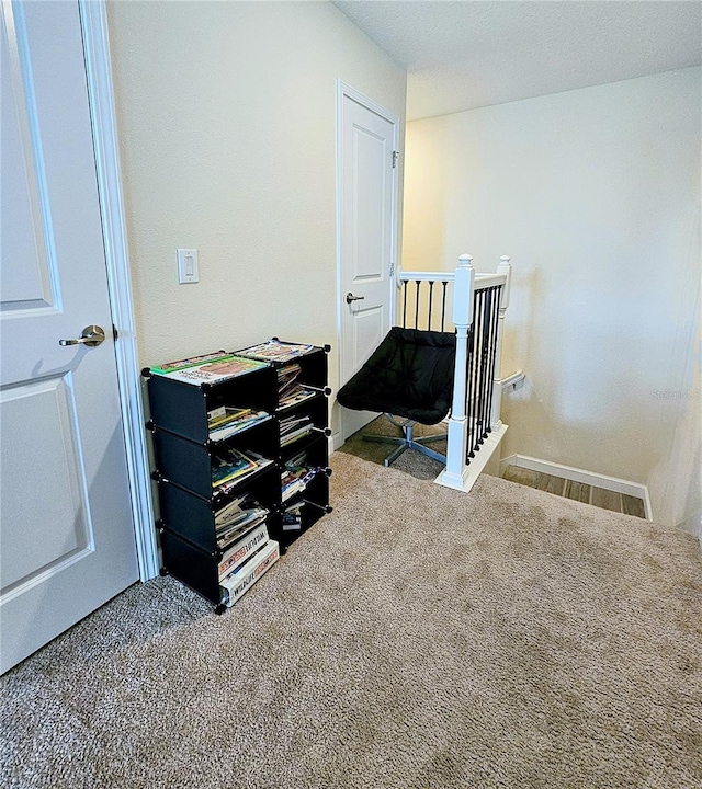carpeted bedroom featuring visible vents