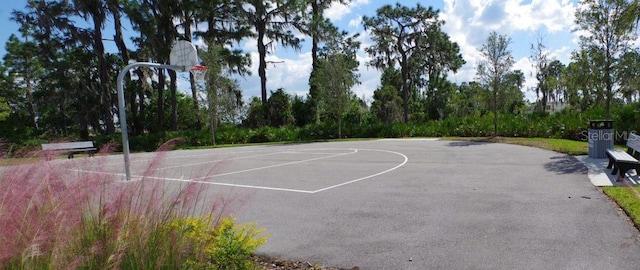 view of sport court with community basketball court