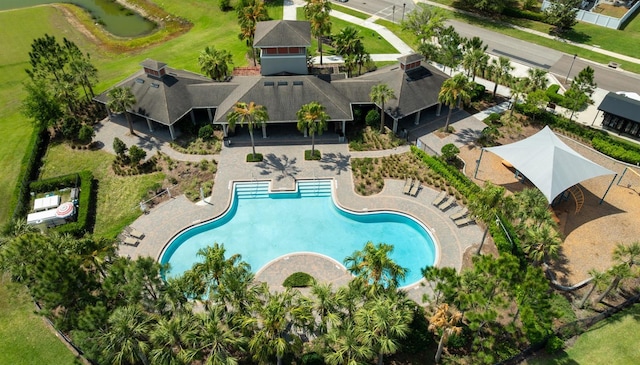 6416 Cobble Bliss St, Zephyrhills, FL 33541 - aerial view