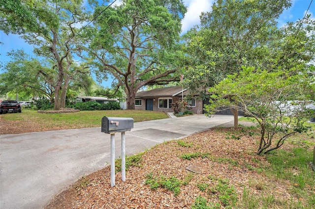 1308 W Perdiz St, Tampa, FL 33612 - view of front of house with a front lawn and concrete driveway