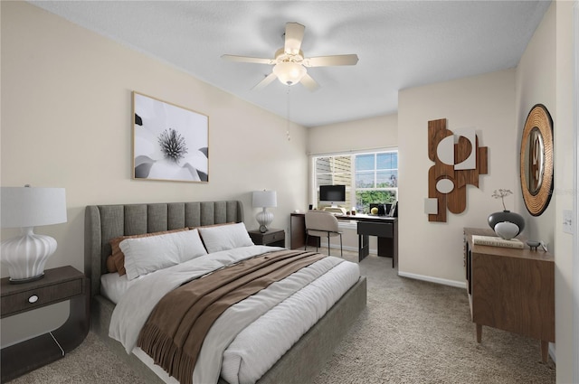 4207 S Dale Mabry Hwy Unit 3302, Tampa, FL 33611 - carpeted bedroom with baseboards and ceiling fan
