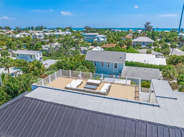 311 Spring Ave, Anna Maria, FL 34216 - birds eye view of property with a water view