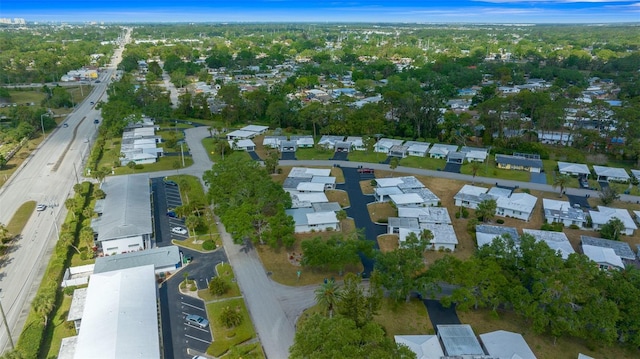 aerial view featuring a residential view