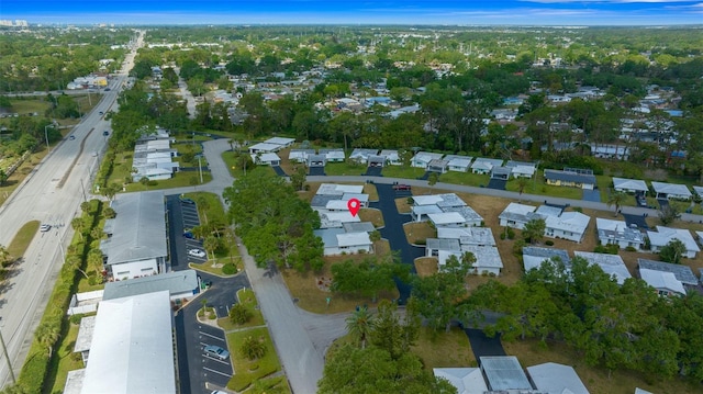 aerial view featuring a residential view