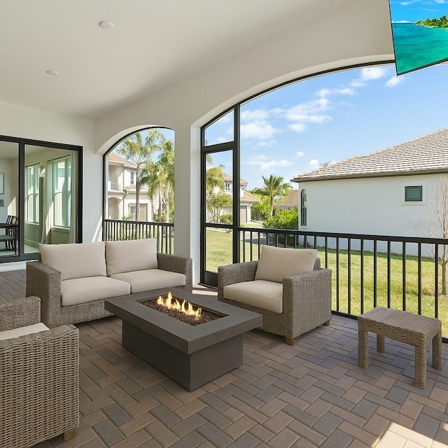 view of sunroom / solarium