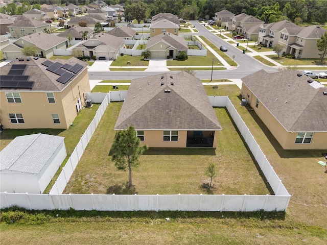bird's eye view featuring a residential view