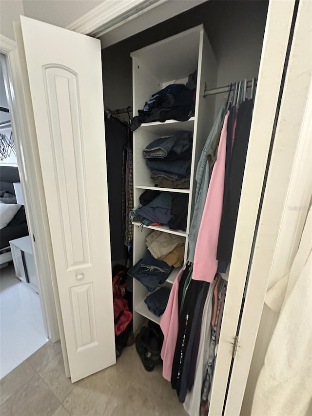 view of closet