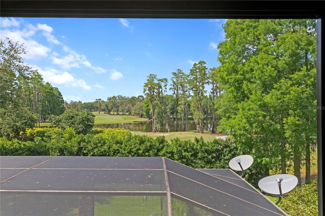 exterior space with golf course view