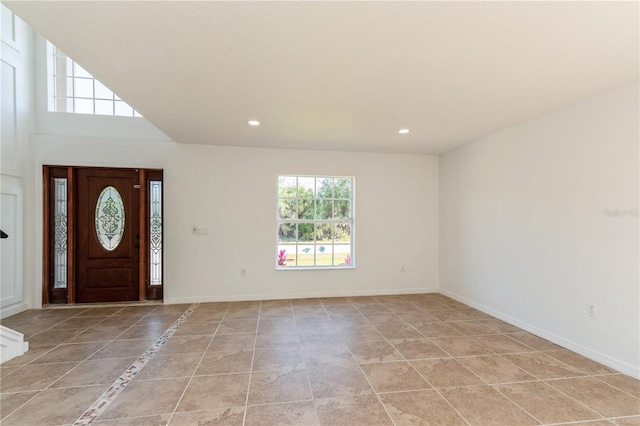 14319 Morristown Ave, Port Charlotte, FL 33981 - foyer entrance with recessed lighting and baseboards