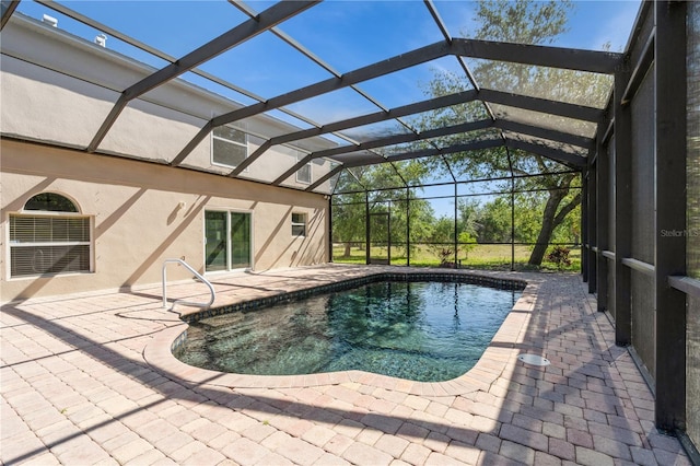 14319 Morristown Ave, Port Charlotte, FL 33981 - swimming pool featuring a patio area and a lanai