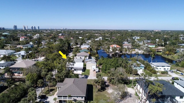 3986 Bennett Ln, Bonita Springs, FL 34134 - birds eye view of property featuring a residential view and a water view