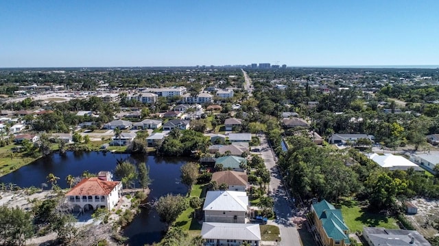 3986 Bennett Ln, Bonita Springs, FL 34134 - birds eye view of property featuring a water view and a residential view