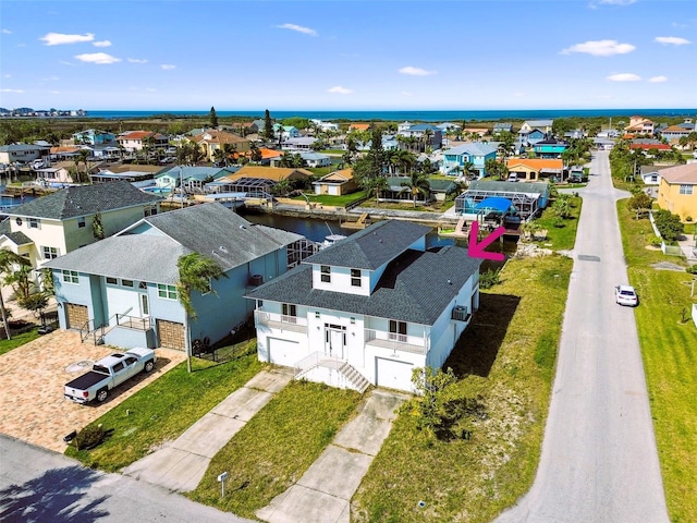 15621 Bertram Dr, Hudson, FL 34667 - aerial view of residential area featuring a large body of water
