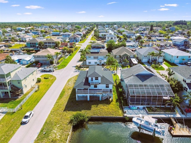 15621 Bertram Dr, Hudson, FL 34667 - aerial view of residential area with a large body of water