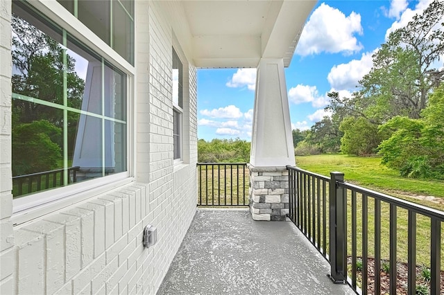 view of balcony