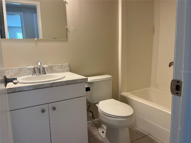 8804 Briar Hollow Ct, Tampa, FL 33634 - full bathroom with vanity, tile patterned floors, bathing tub / shower combination, and toilet