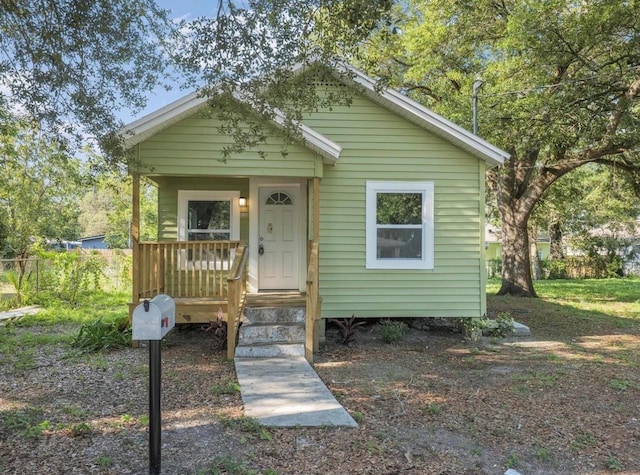 view of front of home