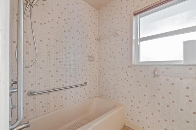 full bath featuring shower / bathing tub combination