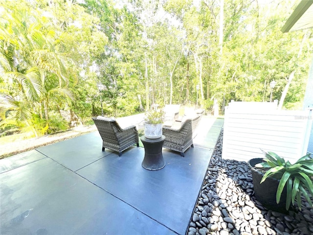 2332 Dekan Ln, Land O Lakes, FL 34639 - view of patio / terrace with an outdoor living space