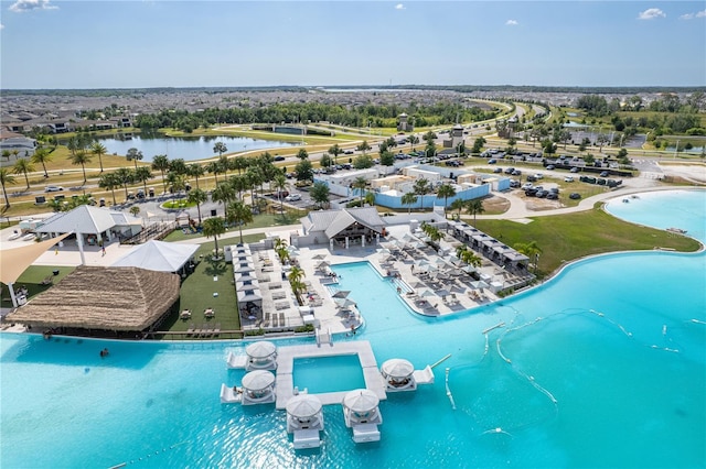 8720 Drummer Plank Dr, Wesley Chapel, FL 33545 - aerial view featuring a water view