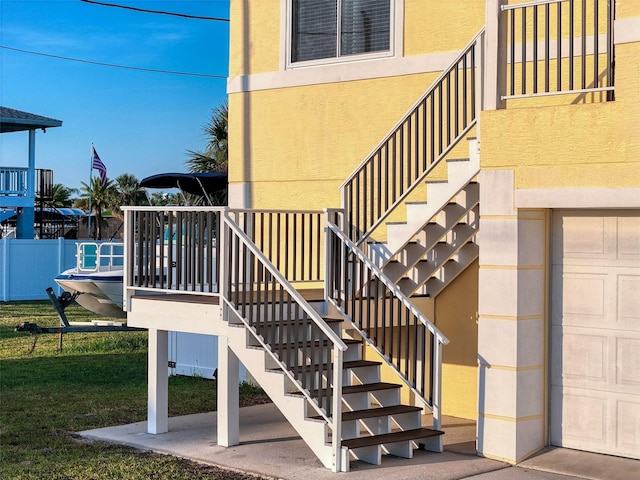 4116 Diaz Ct, Hernando Beach, FL 34607 - view of exterior entry featuring stucco siding