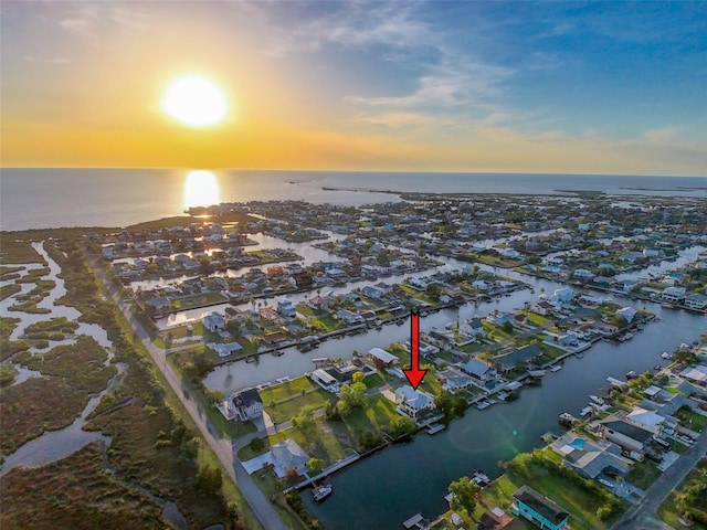 4116 Diaz Ct, Hernando Beach, FL 34607 - view of property location with a large body of water and nearby suburban area