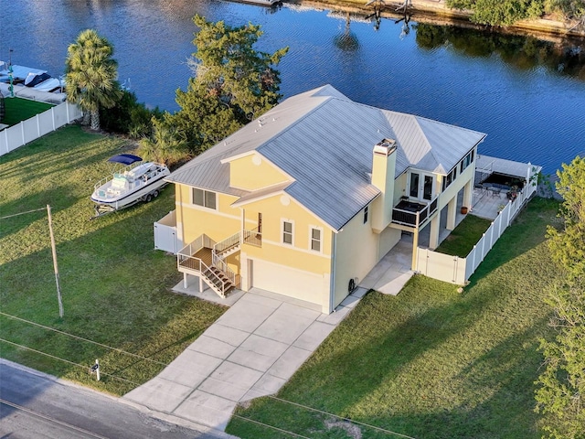 4116 Diaz Ct, Hernando Beach, FL 34607 - aerial view of property and surrounding area with a large body of water