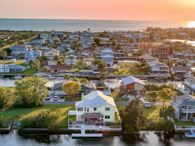 4116 Diaz Ct, Hernando Beach, FL 34607 - aerial view of residential area with a large body of water