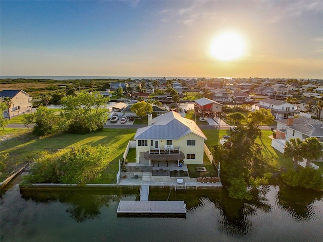 4116 Diaz Ct, Hernando Beach, FL 34607 - aerial view of residential area with a nearby body of water