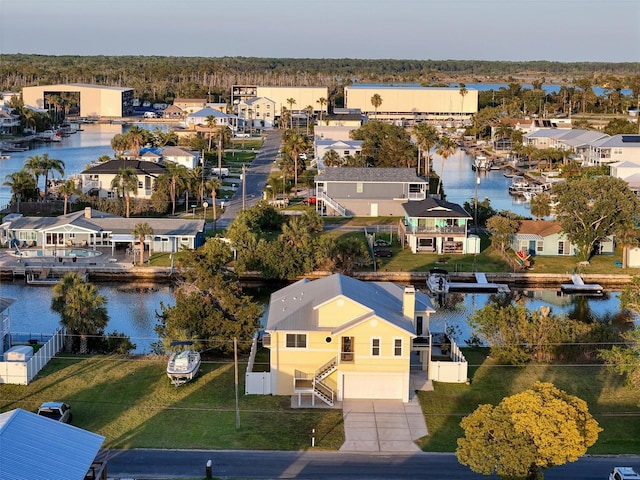 4116 Diaz Ct, Hernando Beach, FL 34607 - aerial view of residential area with a nearby body of water