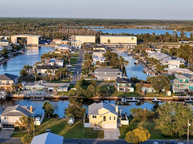4116 Diaz Ct, Hernando Beach, FL 34607 - aerial perspective of suburban area with a large body of water