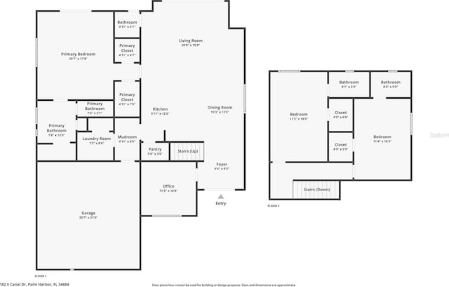 182 E Canal Dr, Palm Harbor, FL 34684 - floor plan