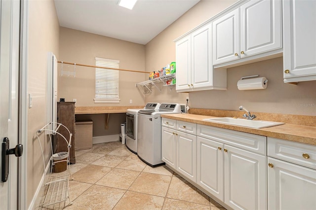 3607 Berger Rd, Lutz, FL 33548 - washroom with washing machine and dryer and cabinet space