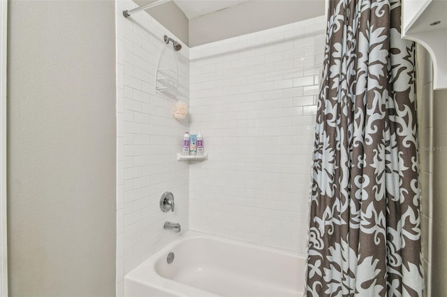 full bath featuring shower / tub combo