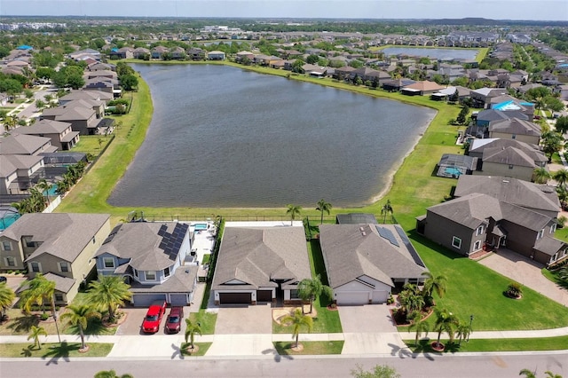 10008 Celtic Ash Dr, Ruskin, FL 33573 - aerial view of residential area featuring a large body of water