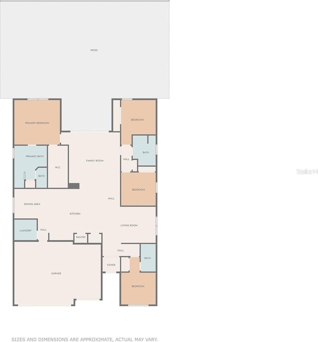 10008 Celtic Ash Dr, Ruskin, FL 33573 - view of floor plan / room layout