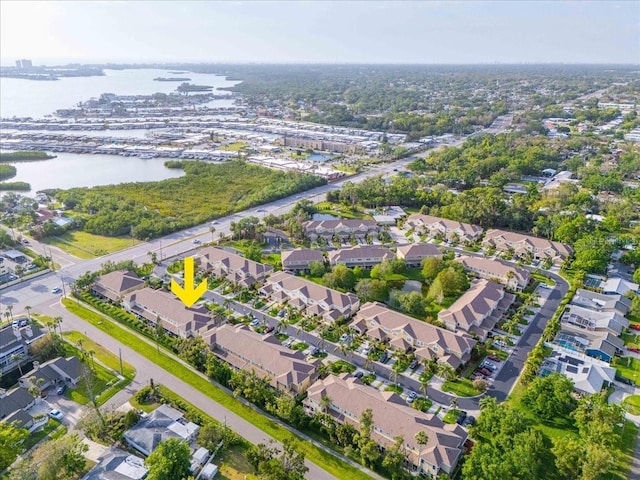 11260 Kapok Grand Cir, Madeira Beach, FL 33708 - aerial view featuring a residential view and a water view