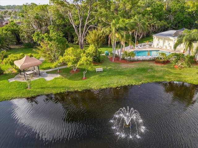 11260 Kapok Grand Cir, Madeira Beach, FL 33708 - birds eye view of property with a water view