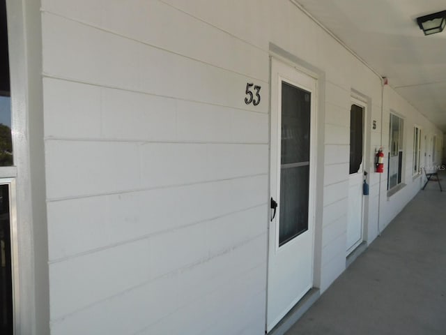 view of entrance to property