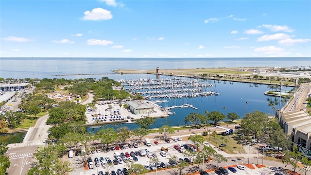 215 Central Ave Unit 4F, Saint Petersburg, FL 33701 - drone / aerial view with a water view