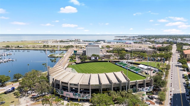 215 Central Ave Unit 4F, Saint Petersburg, FL 33701 - drone / aerial view featuring a water view