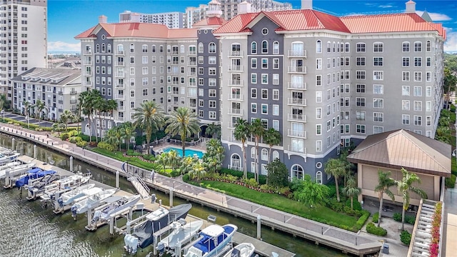 700 S Harbour Island Blvd Unit 143, Tampa, FL 33602 - view of building exterior featuring a water view