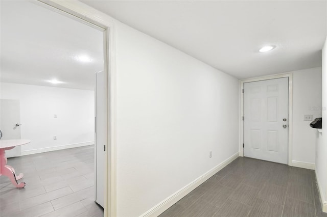 166 E Davis Blvd, Tampa, FL 33606 - hallway with baseboards and recessed lighting