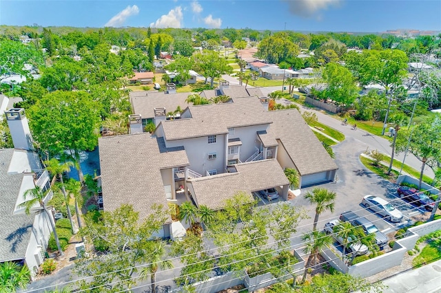 aerial view featuring a residential view