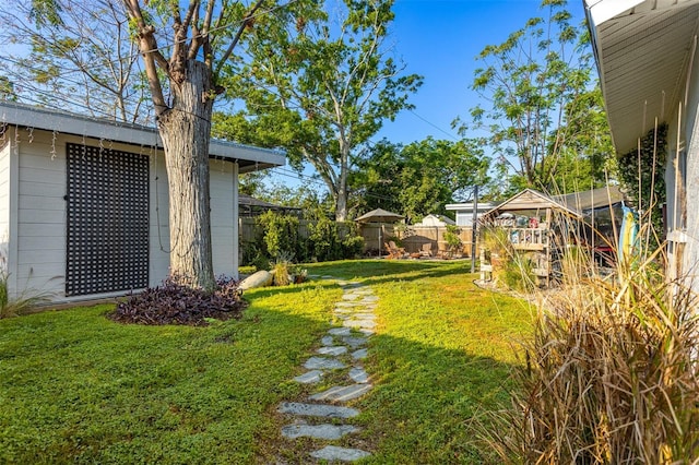 1543 Gentry St, Clearwater, FL 33755 - view of yard featuring fence