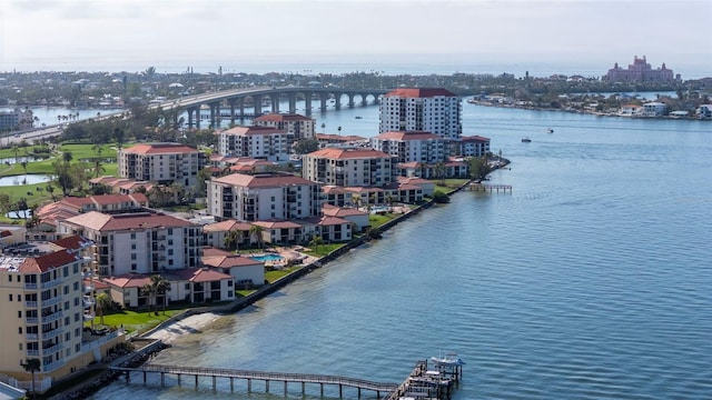 6051 Sun Blvd Unit 111, Saint Petersburg, FL 33715 - bird's eye view featuring a city view and a water view